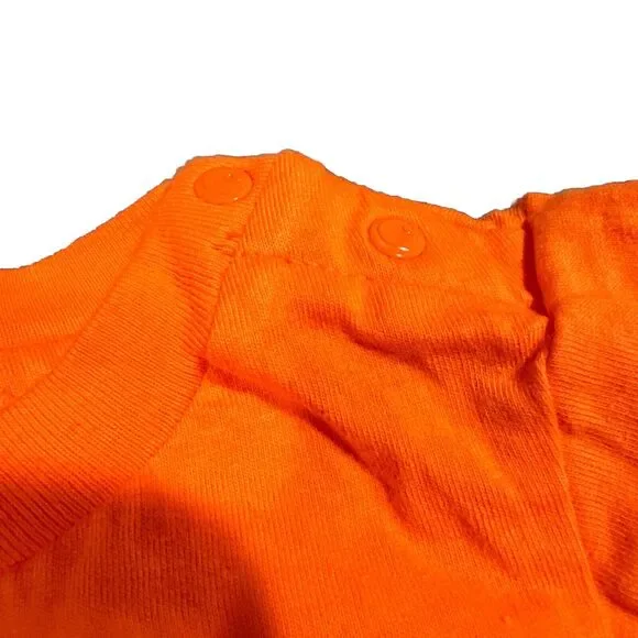 Carhartt Orange One Piece Size 6Months Toddler Childs Shorts Pumpkin Logo - Picture 4 of 6